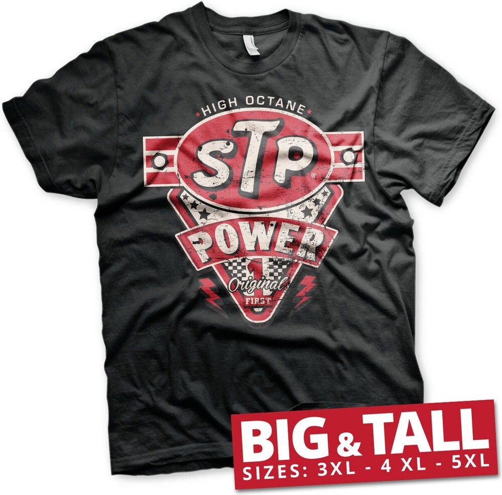 Футболка STP Power Big - Tall черного цвета
