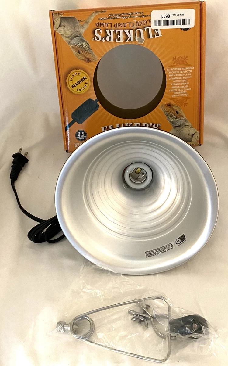 Fluker's 8.5 top clamp lamp