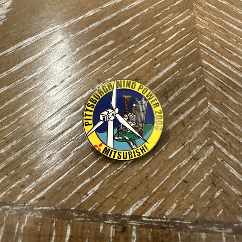 mitsubishi pittsburgh wind power 2006 lapel pin