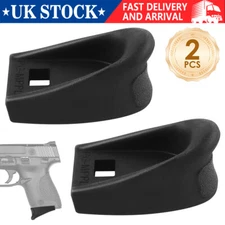 2PACK Black Magazine Extension For S&W M&P 9 Shield PLUS 9mm Mag Ext