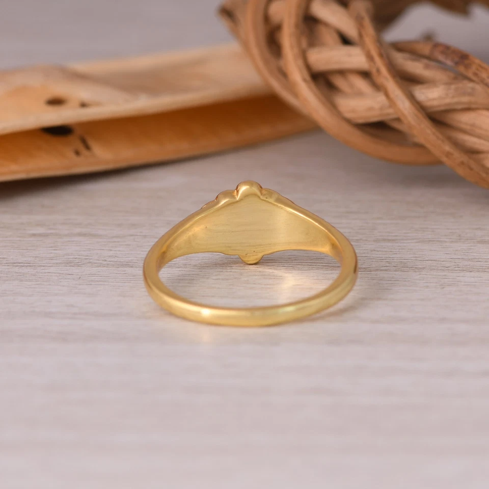 Anillo Esmalte Verde Chapado en Oro 18k Joyería de Frutas para Niños y Mujeres Joyería de Regalo Foto 3 de 4