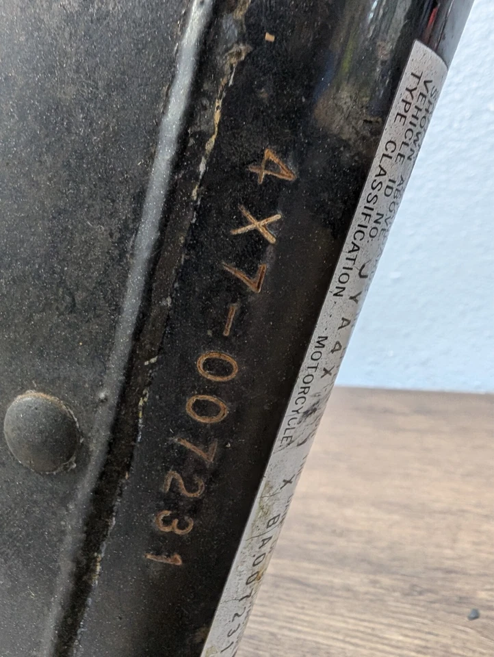 Yamaha VIRAGO 750 XV750 1981-1983 OEM conjunto de marco de chasis - 4X7-21110-00-33 Foto 4 de 4