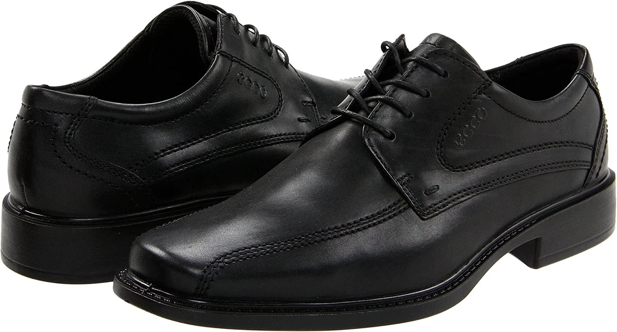 ECCO Men s New Jersey Lace Up Dress Shoes Black Leather 51514