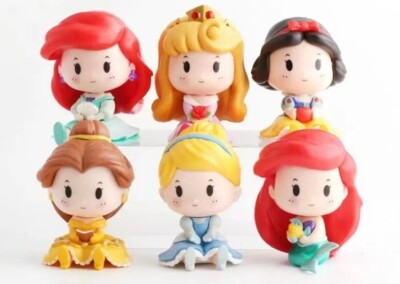 Disney Sitting Princesses  Pcs PVC Toy Set Figure Cake Topper US Seller