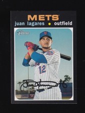 2020 Topps Heritage Juan Lagares #208 New York Mets
