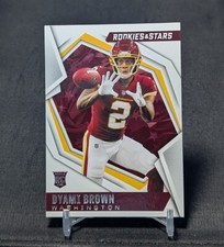 Dyami Brown Rookie RC 2021 Panini Rookies & Stars Card 123 Washington Commanders. rookie card picture
