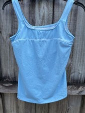 Fila Sport Core Mesh Insert Workout Exercise Tank Top Women One Size Sky Blue