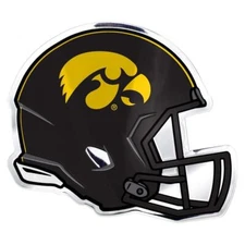 IOWA HAWKEYES HELMET CAR TRUCK EMBLEM BRAND NEW TEAM PROMARK 3.5"X3.5"