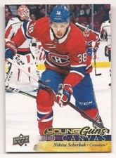 Nikita Scherbak 17-18 Upper Deck 1 Young Guns Rookie Card UD Canvas