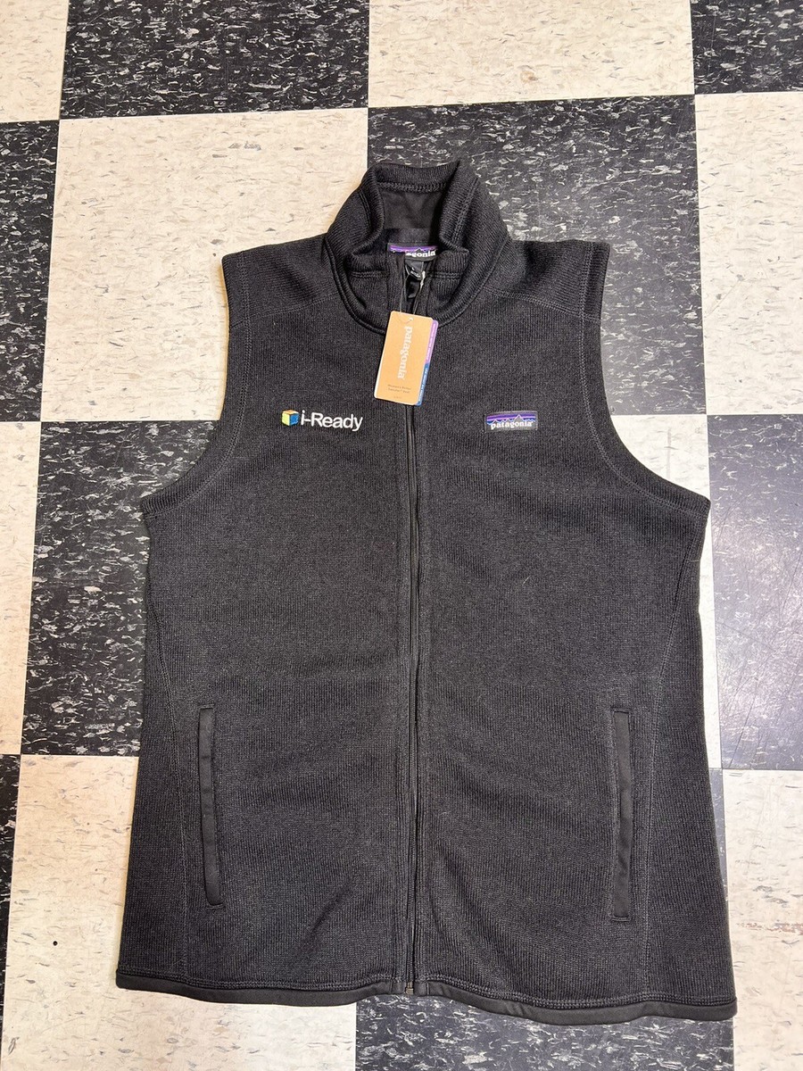 Patagonia Better Sweater Vest Women's Black Zip Fleece size L | eBay