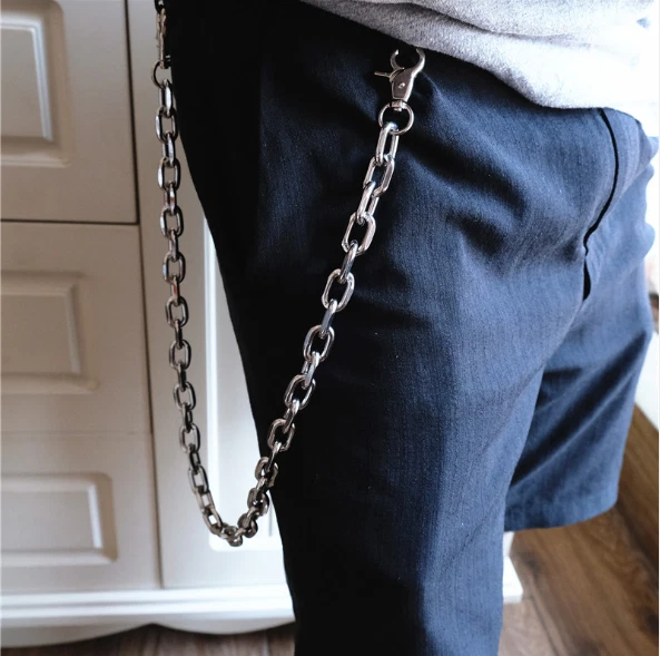 Men's Wallet Waist Belt Chain Pants Trousers Jeans Rock Hip Hop Hanging  Chains