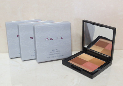 MALLY MIX IT UP BRONZING PALETTE - DEEPER - 0.28 OZ BOXED LOT OF 3