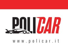 Policar Banner bianco telo pista track banner