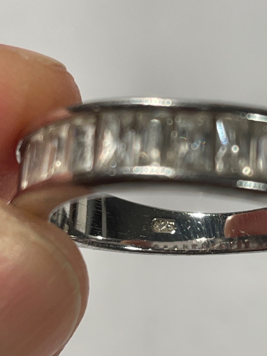 Bague En Argent Taille 54 - Occasion, Portée, Bijou Simple Sans Marque