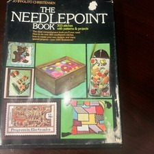 1976 The Needlepoint Book 303 Stitches with Patterns  Projects Hardcover Book
