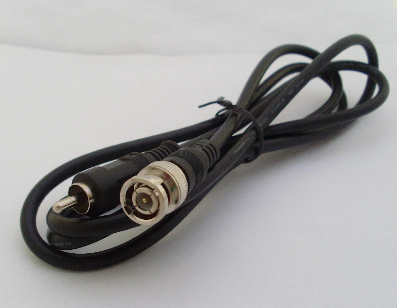 5pcs 1.5M/5FT BNC Male to RCA Male RG59U 75ohm Coaxial Adapter Cable CCTV Lead - Image 2 of 2