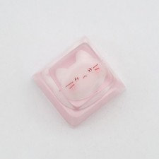Translucent Cute Cartoon Kt Cat Keycap Cross Axis Mechanical Keyboard Keycap
