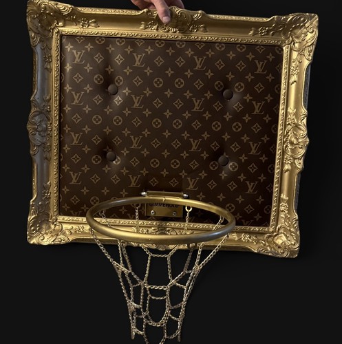 GimmeHoop Louis vuitton Framed Hoop Wall-Mounted Basketball Hoop 30*26 inches