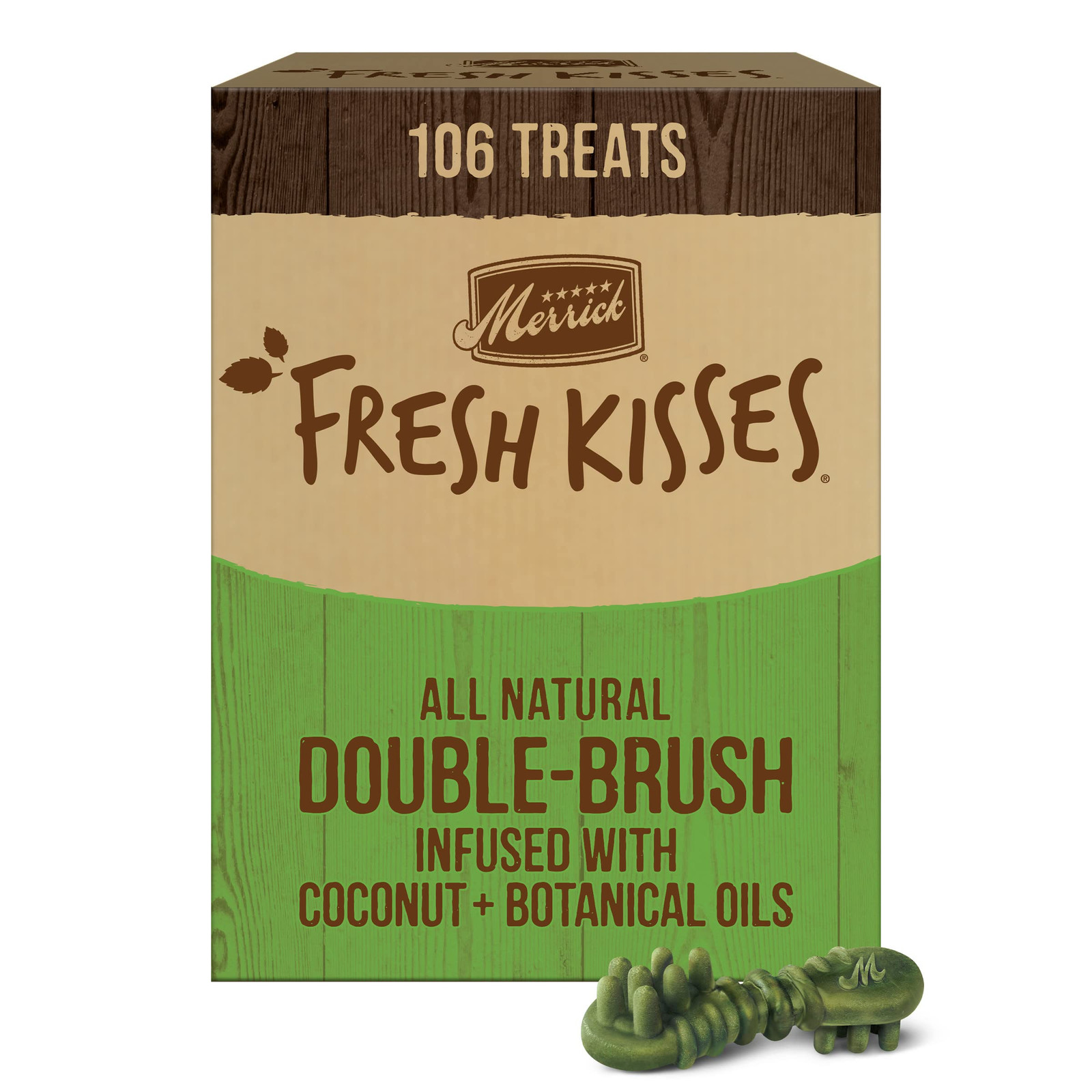 Merrick Fresh Kisses Coconut Dental Chews for Extra Small Dogs 106 Count