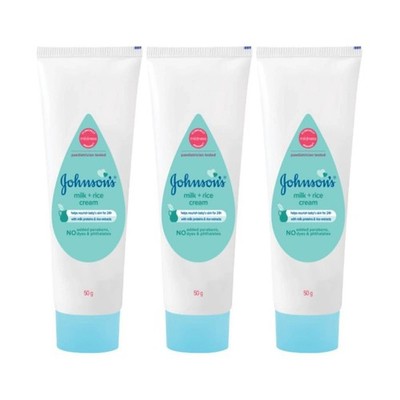 Johnson's Baby Milk + Rice Cream Sanfte Feuchtigkeitscreme für weiche...