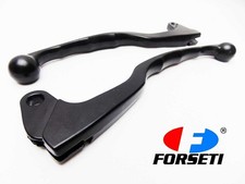 YAMAHA XT125 82-83 BLACK FORSETI FRONT BRAKE & CLUTCH LEVER SET PAIR