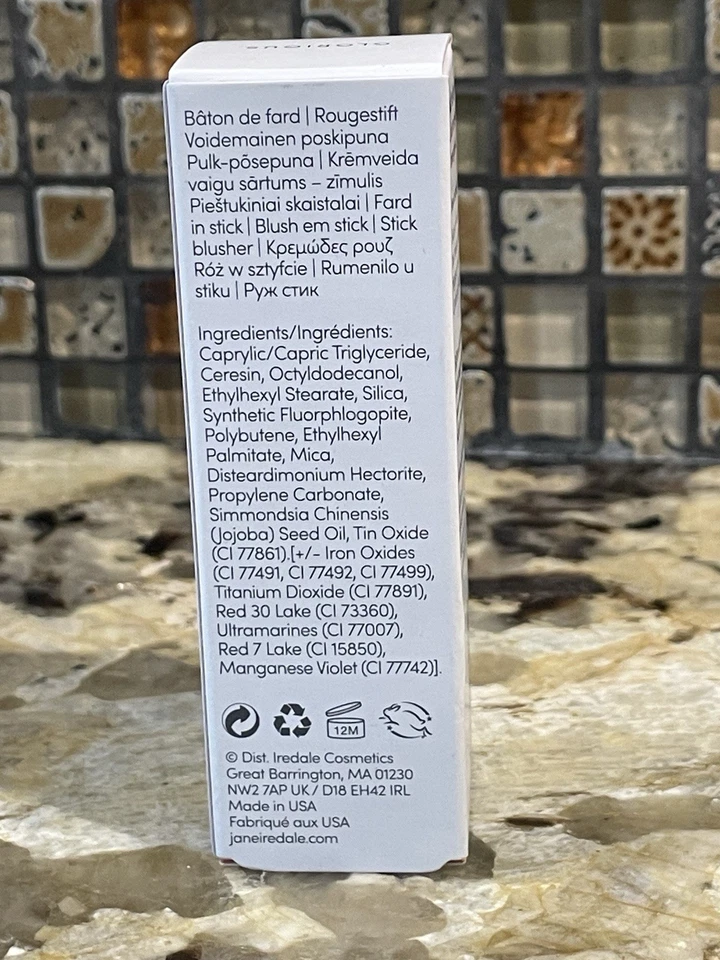 Barra de rubor Jane Iredale Glow Time GLORIOSA 0,26 oz NUEVO en CAJA tamaño completo Foto 4 de 4