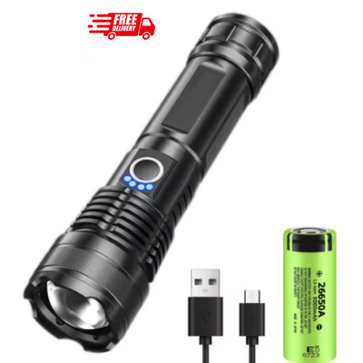 Leistungsstarke superhelle Taschenlampe LED wiederaufladbare Taschenlampe Lampen MEHRZWECK