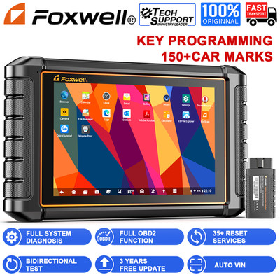 FOXWELL NT909 BT Car Bidirectional OBD2 Scanner Diagnostic Tool ECU Coding Oil