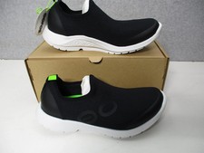 OOFOS OOMG SPORT LOW SLIP ON SNEAKERS NEW WOMEN'S MANY SIZES BLACK/WHITE