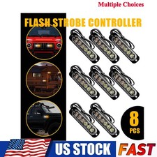 Amberwhite Led Car Truck Emergency Beacon Warning Hazard Flash Strobe Lights Amberwhite Led Car Truck Emergency Beacon Warning Hazard Flash Strobe Lights
