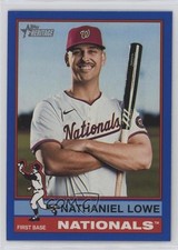 2025 Topps Heritage High Number SP Dark Blue Border Nate Lowe Nathaniel #485 y8x