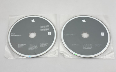 Apple iMac 2007 Mac OS X 10.4.10 Install Discs 1 & 2