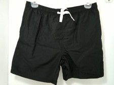 Swimming Shorts Men's Black Cheeky Monster Pockets Waist Tie Various Sizes - NEW