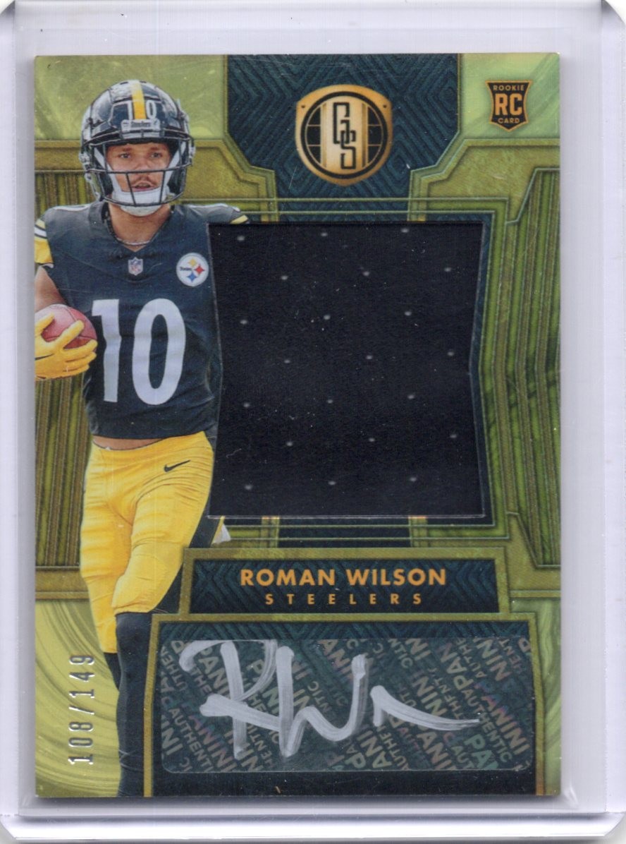 2024 Panini Gold Standard Roman Wilson Rookie Auto Patch /149 #261