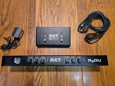 Pro Co Dual RAT R2DU Rack Unit with RFS-2 remote, DIN cable + 9V PS, Vintage '88