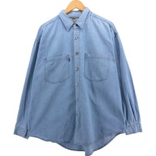 Used PROLEN long sleeve denim shirt men's size L