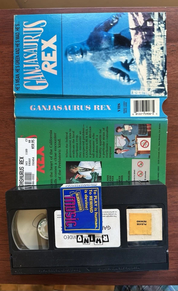 1988 GANJASAURUS REX VHS Cannabis Marijuana High Times - Image 4 of 4