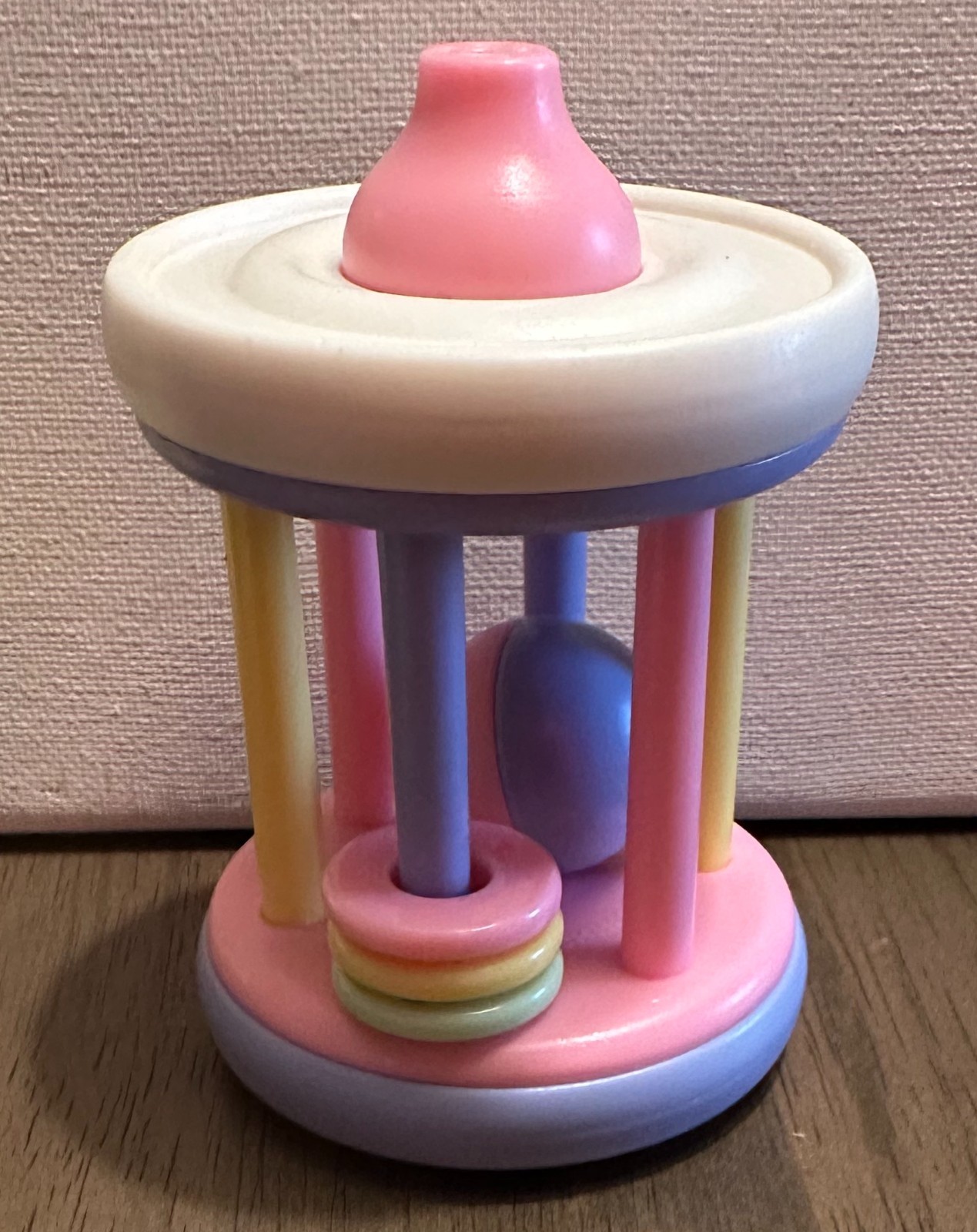 Lot of 4 Vintage 80s 90s Pastel Baby Toys Rattles Teethers