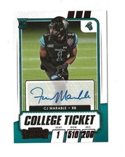 2021 Panini Contenders CJ MARABLE Autographed College Ticket Card #320