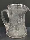 Hawkes Gravic Satin Iris Cut Glass Pitcher American Brilliant Period - Marked — photo 3