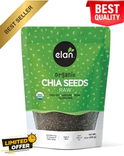 Elan Organic Chia Seeds, Non-GMO, Vegan, Gluten-Free , Superfood 8.8 oz NEW US