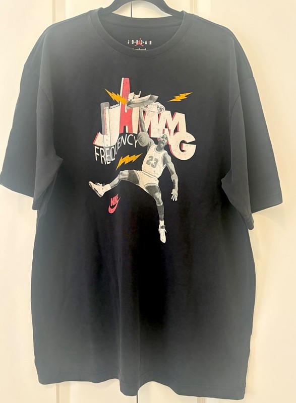 Nike Air Jordan Men's Jamming Frequency T Shirt Large Loose Fit Multicolor 💥