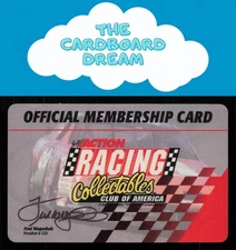 Action Racing Collectables Official Membership Card