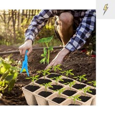 10 Packs Seedling Starter Trays, 120 Cells Biodegradable Seed Starter Plant P...