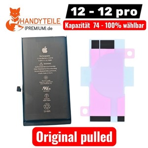 Original Akku für iPhone 12 - 12 Pro Batterie Auswahl Kapazität ( 74% - 100% )