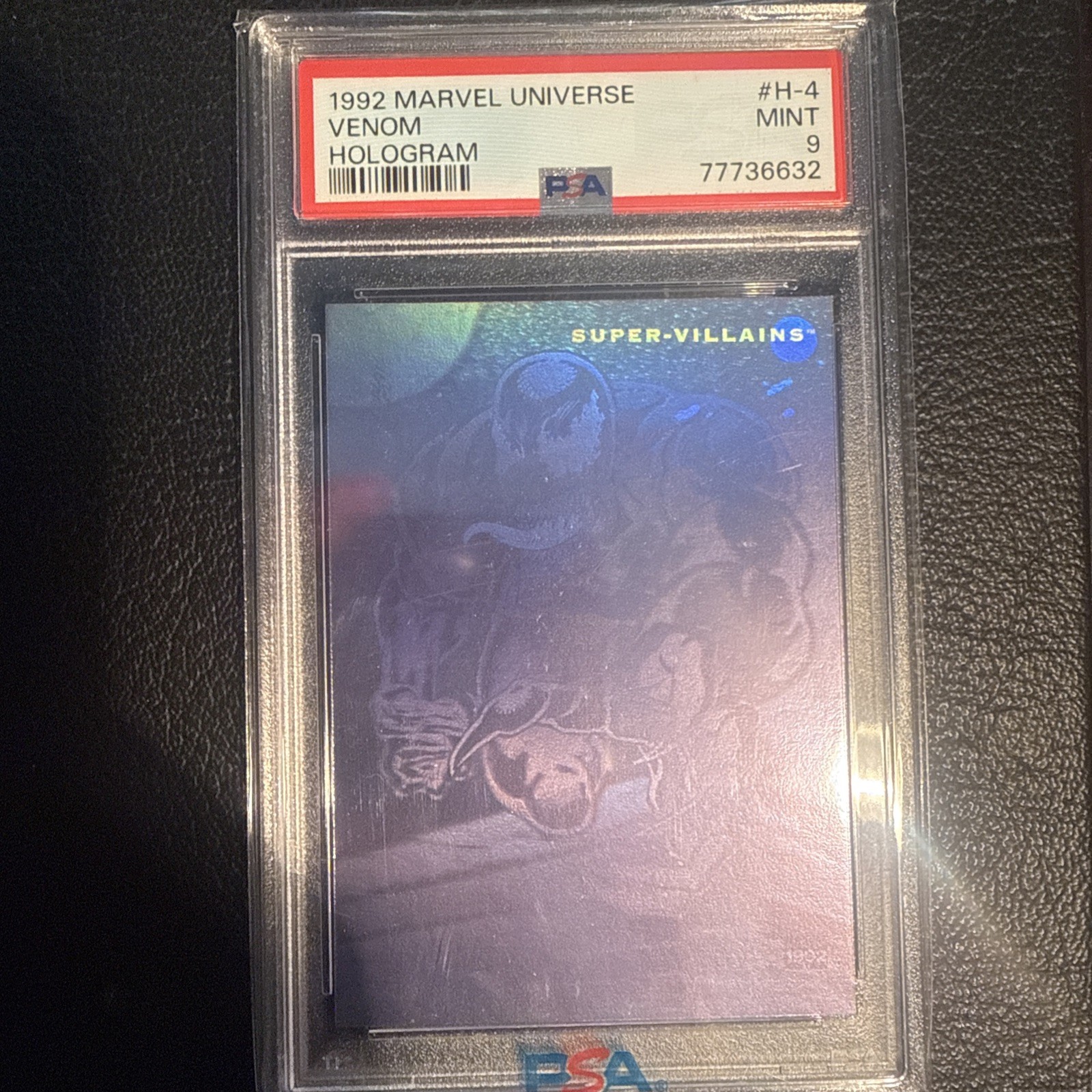 1992 Marvel Universe Hologram  Venom H-4 PSA 9 view 3