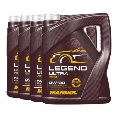 MANNOL 7918 Legend Ultra SAE 0W20, API SP RC, 4x5 Litres - Photo 1/4