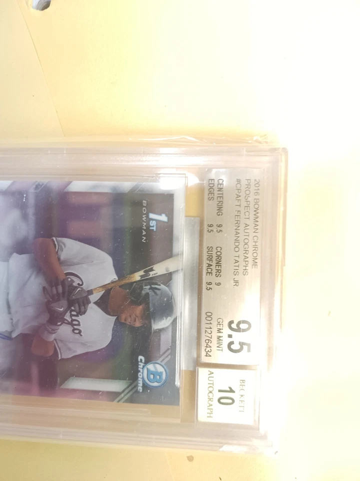 Fernando Tatis Jr 2016 Auto Bowman Cromo Foto 2 de 4