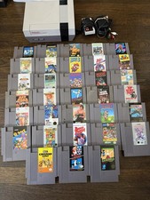 Nintendo NES Console Tested Working + 33 Game Lot w/ Controller & Cables