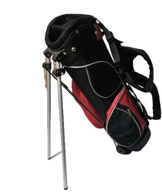 Walter Hagen Golf Bag JR Junior With Stand & Hood Red/Black-Hager R